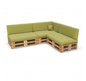 Housse pour coussin décoratif de palette, 40×40 cm, vert lime Housse pour coussin décoratif de palette, 40×40 cm, vert lime
