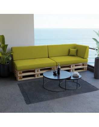Housse pour coussin décoratif de palette, 40×40 cm, vert lime
