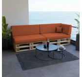 Housse pour coussin décoratif de palette, 40×40 cm, orange Housse pour coussin décoratif de palette, 40×40 cm, orange