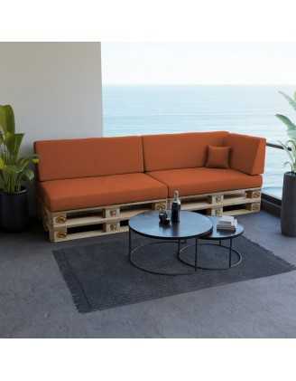 Housse pour coussin décoratif de palette, 40×40 cm, orange