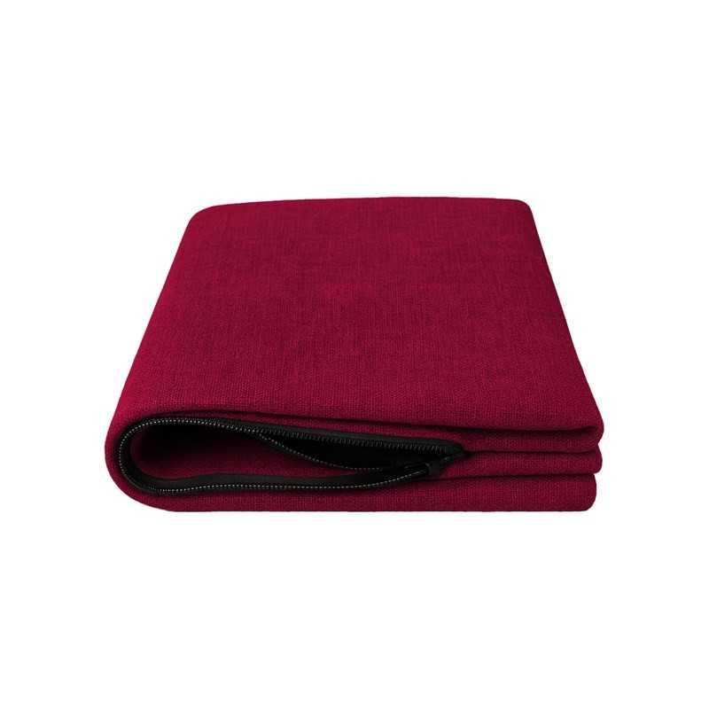 Housse pour coussin décoratif de palette, 40×40 cm, bordeaux