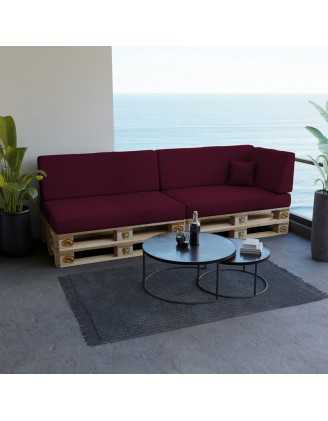 Housse pour coussin décoratif de palette, 40×40 cm, violet