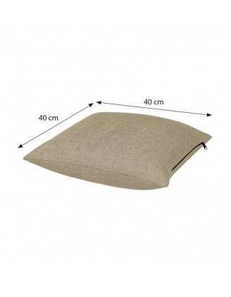 Housse pour coussin décoratif de palette, 40×40 cm, beige