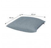Housse pour coussin décoratif de palette, 40×40 cm, bleu