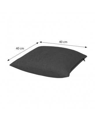 Housse pour coussin décoratif de palette, 40×40 cm, anthracite