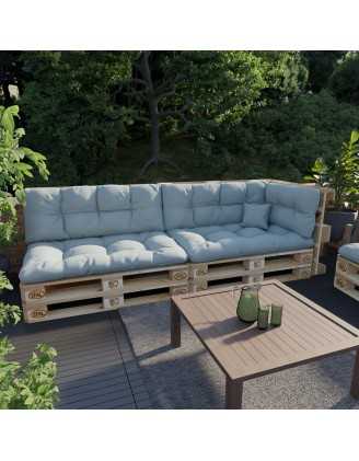 Coussin Décoratif pour Palette et Canapé de Jardin, 40x40 cm, Bleu