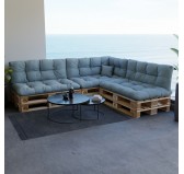 Coussin Décoratif pour Palette et Canapé de Jardin, 40x40 cm, Bleu