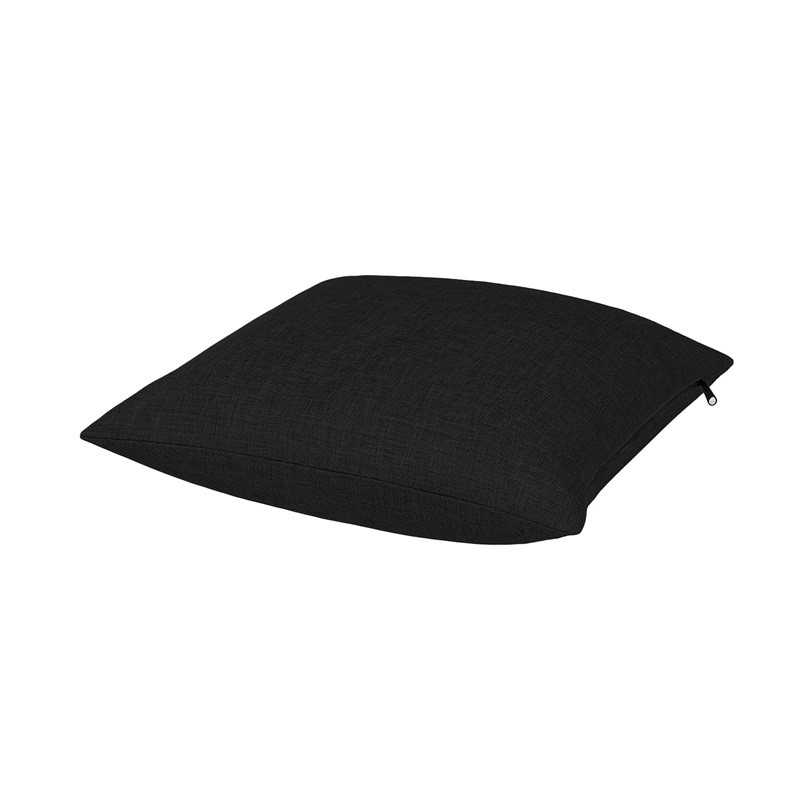 Petit Coussin Décoratif pour Palette et Canapé de Jardin, 40x40 cm, Noir