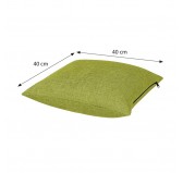 Coussin Décoratif pour Palette et Canapé de Jardin, 40x40 cm, Vert Lime