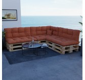 Coussin Décoratif pour Palette et Canapé de Jardin, 40x40 cm, Orange