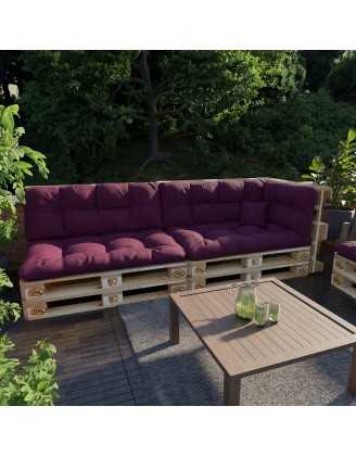 Coussin Décoratif pour Palette et Canapé de Jardin, 40x40 cm, Violet