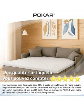 Matelas Topper H3 160x200x5 cm