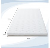 Matelas Topper H3 180x200x5 cm