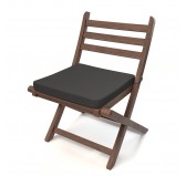 Galette de chaise 70x70x5 cm – Anthracite – Coussin pour banquette et banc – Intérieur & extérieur