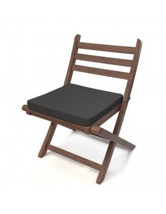 Galette de chaise 70x70x5 cm – Anthracite – Coussin pour banquette et banc – Intérieur & extérieur