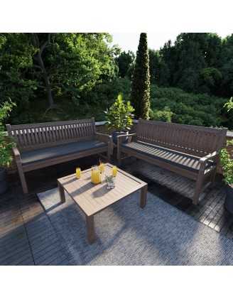 Coussin banquette, banc et balançoire 100x50x5 cm – Anthracite – Intérieur & extérieur