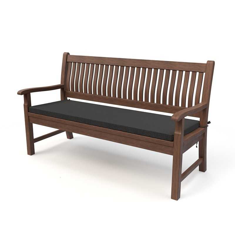 Coussin banquette, banc et balançoire 150x50x5 cm – Anthracite – Intérieur & extérieur