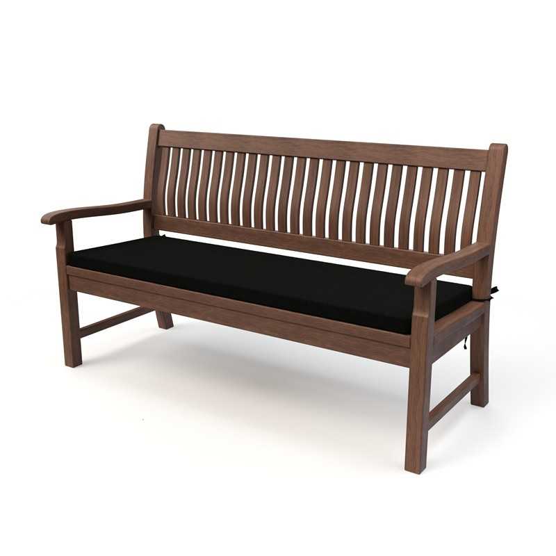 Coussin banquette, banc et balançoire 110x50x5 cm – Noir – Intérieur & extérieur Coussin banquette, banc et balançoire 110x50x5 cm – Noir – Intérieur & extérieur