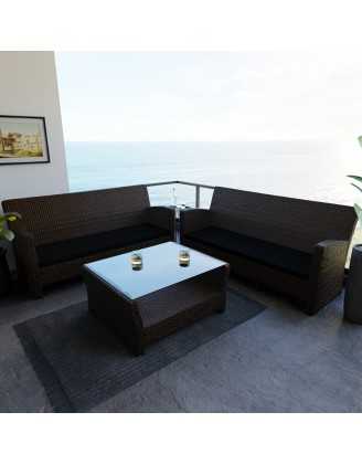 Coussin banquette, banc et balançoire 150x40x5 cm – Noir – Intérieur & extérieur