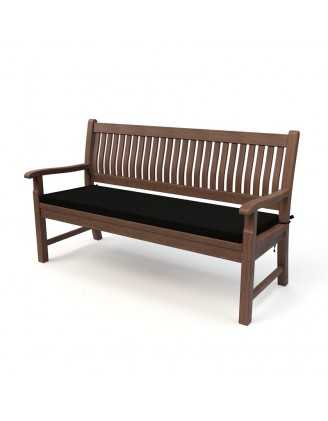 Coussin banquette, banc et balançoire 170x50x5 cm – Noir – Intérieur & extérieur