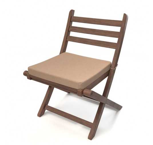 Galette de chaise 40x40x5 cm – Beige – Coussin pour banquette et banc – Intérieur & extérieur