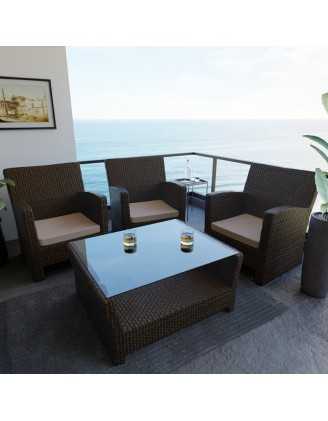 Galette de chaise 40x40x5 cm – Beige – Coussin pour banquette et banc – Intérieur & extérieur