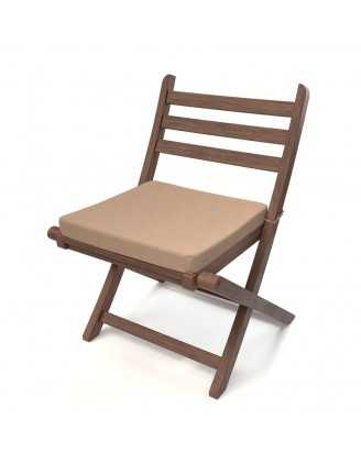 Galette de chaise 50x50x5 cm – Beige – Coussin pour banquette et banc – Intérieur & extérieur