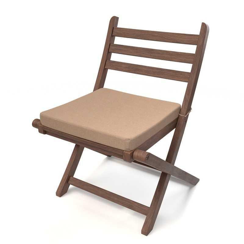 Galette de chaise 60x60x5 cm – Beige – Coussin pour banquette et banc – Intérieur & extérieur