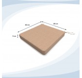 Galette de chaise 60x60x5 cm – Beige – Coussin pour banquette et banc – Intérieur & extérieur