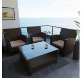 Galette de chaise 60x60x5 cm – Beige – Coussin pour banquette et banc – Intérieur & extérieur