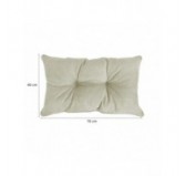 Coussin de Dossier de Chaise de Jardin Beige 70x40