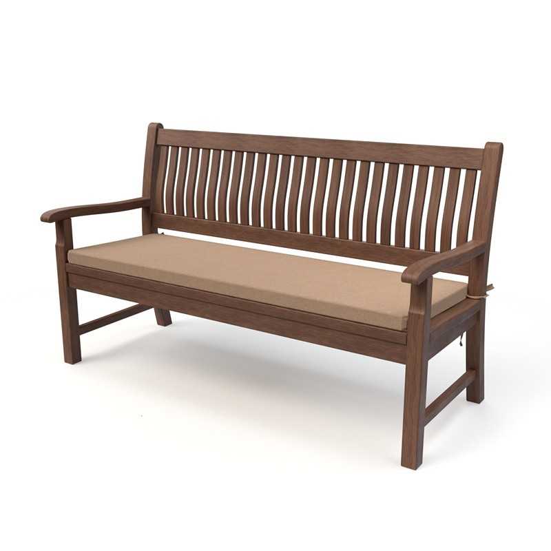 Coussin banquette, banc et balançoire 120x40x5 cm – Beige – Intérieur & extérieur