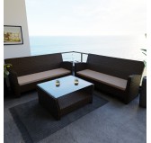 Coussin banquette, banc et balançoire 120x50x5 cm – Beige – Intérieur & extérieur