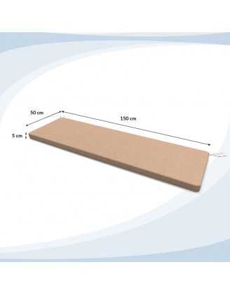 Coussin banquette, banc et balançoire 150x50x5 cm – Beige – Intérieur & extérieur