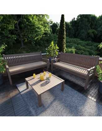 Coussin banquette, banc et balançoire 160x40x5 cm – Beige – Intérieur & extérieur