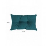 Coussin de Dossier de Chaise de Jardin Vert Foncé 60x40