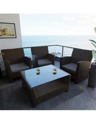 Galette de chaise 50x50x5 cm – Gris – Coussin pour banquette et banc – Intérieur & extérieur