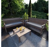 Coussin banquette, banc et balançoire 120x50x5 cm – Gris – Intérieur & extérieur