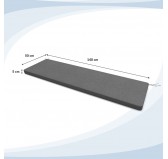 Coussin banquette, banc et balançoire 140x50x5 cm – Gris – Intérieur & extérieur