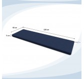 Coussin banquette, banc et balançoire 120x40x5 cm – Bleu Foncé – Intérieur & extérieur