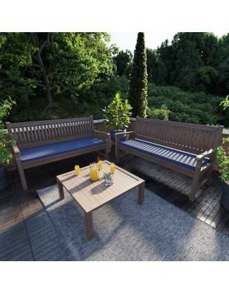 Coussin banquette, banc et balançoire 140x40x5 cm – Bleu Foncé – Intérieur & extérieur