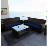 Coussin banquette, banc et balançoire 150x50x5 cm – Bleu Foncé – Intérieur & extérieur