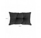 Coussin de Dossier de Chaise de Jardin Anthracite 60x40