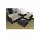 Set de 2 Coussins de Chaise de Jardin Beige 40x40 + 50x40