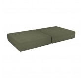 Matelas pliable 160×80×15 cm pour canapé modulable enfant en velours côtelé, couleur Pois de Printemps