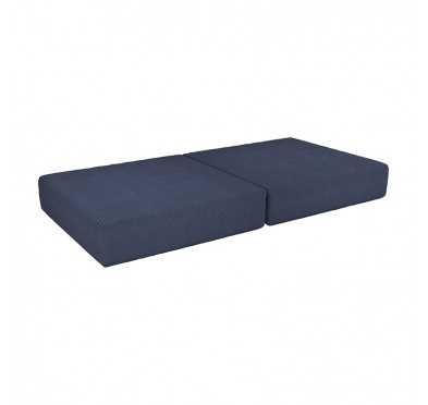 Matelas pliable 160×80×15 cm pour canapé modulable enfant en velours côtelé, couleur Ciel Nocturne