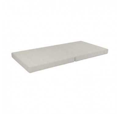 Matelas pliable 160×80×8 cm pour canapé modulable enfant en velours côtelé, couleur Nuage Vanille