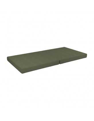 Matelas pliable 160×80×8 cm pour canapé modulable enfant en velours côtelé, couleur Pois de Printemps