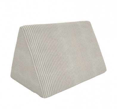 Coussin triangulaire 55×35×35 cm pour canapé modulable enfant en velours côtelé, couleur Crépuscule Sablé