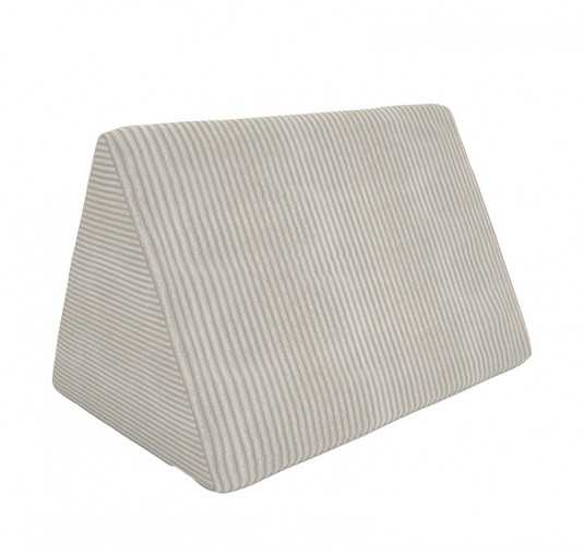 Coussin triangulaire 55×35×35 cm pour canapé modulable enfant en velours côtelé, couleur Crépuscule Sablé